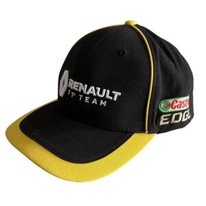 Renault Sport F1 Team Castrol Edge Black & Yellow Racing Hat Adjustable Cap